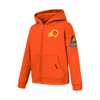 NBA PHOENIX SUNS CLASSIC BIG BOY'S FLC FZ PO HOODIE (ORANGE)