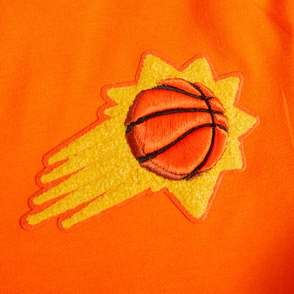NBA PHOENIX SUNS CLASSIC BIG BOY'S FLC FZ PO HOODIE (ORANGE)
