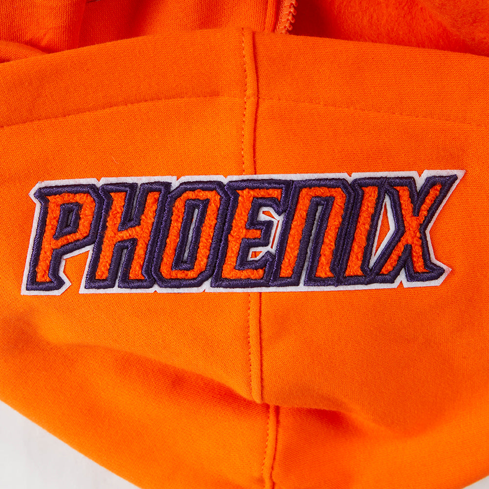 NBA PHOENIX SUNS CLASSIC BIG BOY'S FLC FZ PO HOODIE (ORANGE)