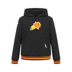 NBA PHOENIX SUNS RETRO CLASSIC BIG BOY'S RIB FLEECE PULLOVER HOODIE (BLACK/ORANGE)