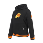 NBA PHOENIX SUNS RETRO CLASSIC BIG BOY'S RIB FLEECE PULLOVER HOODIE (BLACK/ORANGE)