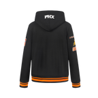 NBA PHOENIX SUNS RETRO CLASSIC BIG BOY'S RIB FLEECE PULLOVER HOODIE (BLACK/ORANGE)
