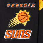 NBA PHOENIX SUNS RETRO CLASSIC BIG BOY'S RIB FLEECE PULLOVER HOODIE (BLACK/ORANGE)