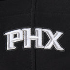 NBA PHOENIX SUNS RETRO CLASSIC BIG BOY'S RIB FLEECE PULLOVER HOODIE (BLACK/ORANGE)