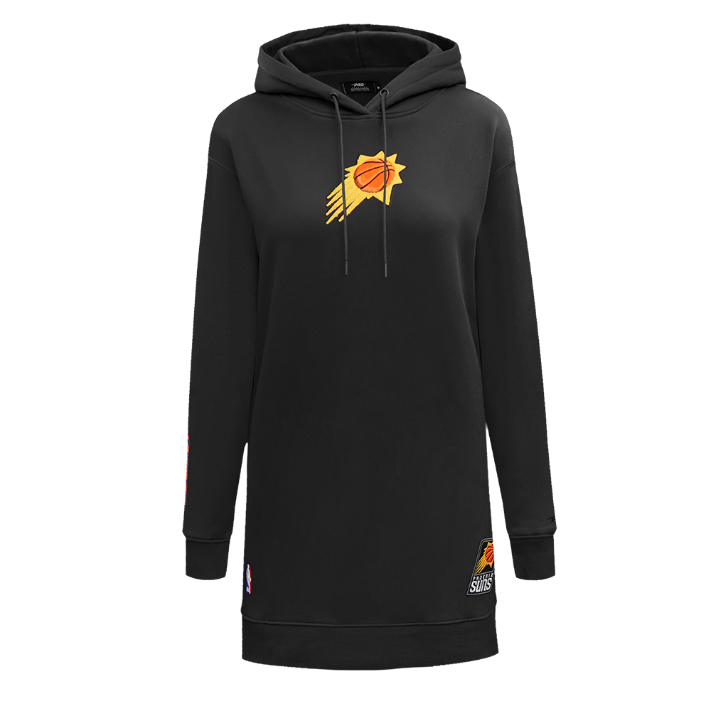 NBA PHOENIX SUNS CLASSIC ROBE À CAPUCHON EN MOLLETON POUR FEMME (NOIR)