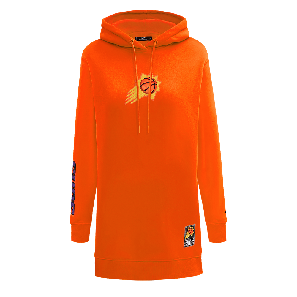 NBA PHOENIX SUNS CLASSIC ROBE À CAPUCHON EN MOLLETON POUR FEMME (ORANGE)