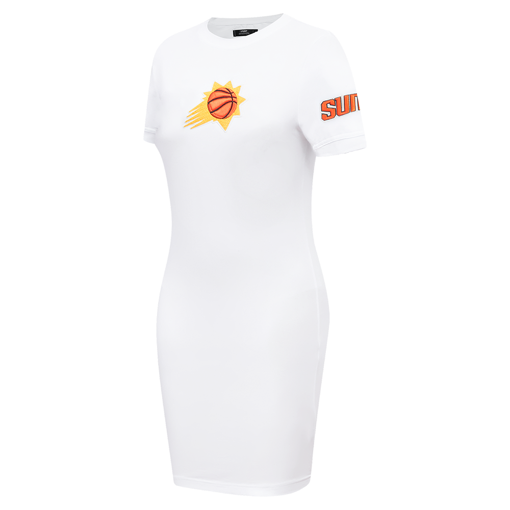 NBA PHOENIX SUNS CLASSIC WOMEN'S BODYCON DRESS (WHITE)