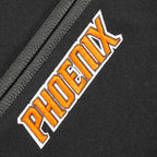 NBA PHOENIX SUNS RETRO CLASSIC BLOUSON COLLÉGIAL EN LAINE À BORDS CÔTELÉS POUR GARÇON JUNIOR (NOIR/ORANGE)