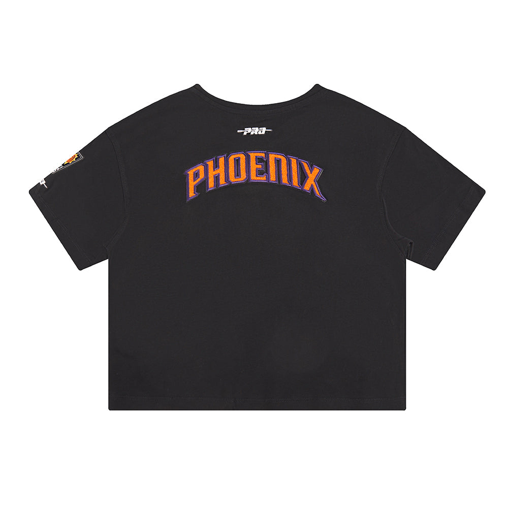 NBA PHOENIX SUNS CLASSIC BIG GIRLS SHORT SLEEVE BOXY TEE (BLACK)