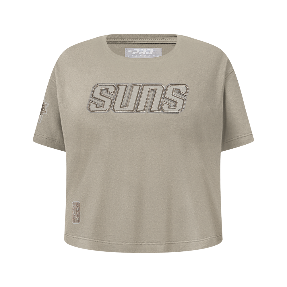 NBA PHOENIX SUNS NEUTRAL BIG GIRL'S SS BOXY TEE (TAUPE)