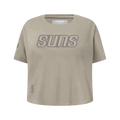 NBA PHOENIX SUNS NEUTRAL BIG GIRL'S SS BOXY TEE (TAUPE)