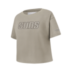 NBA PHOENIX SUNS NEUTRAL BIG GIRL'S SS BOXY TEE (TAUPE)