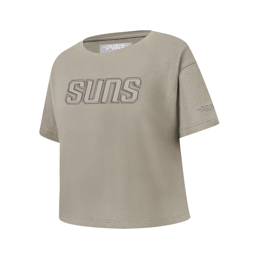 NBA PHOENIX SUNS NEUTRAL BIG GIRL'S SS BOXY TEE (TAUPE)