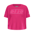 NBA PHOENIX SUNS T-SHIRT TRIPLE ROSE À MANCHES COURTES ET À COUPE CARRÉE POUR FILLE JUNIOR (VIOLET BETTERAVE)