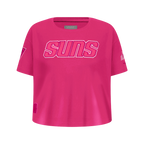 NBA PHOENIX SUNS T-SHIRT TRIPLE ROSE À MANCHES COURTES ET À COUPE CARRÉE POUR FILLE JUNIOR (VIOLET BETTERAVE)