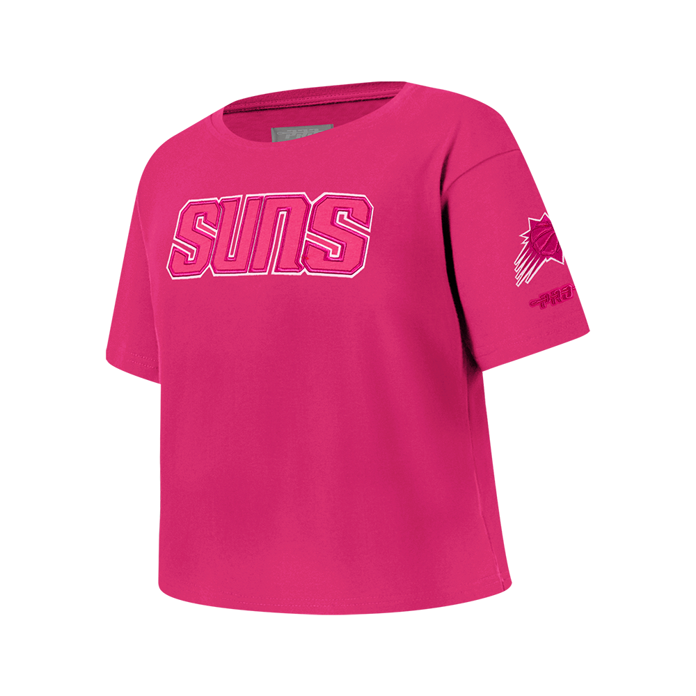 NBA PHOENIX SUNS T-SHIRT TRIPLE ROSE À MANCHES COURTES ET À COUPE CARRÉE POUR FILLE JUNIOR (VIOLET BETTERAVE)