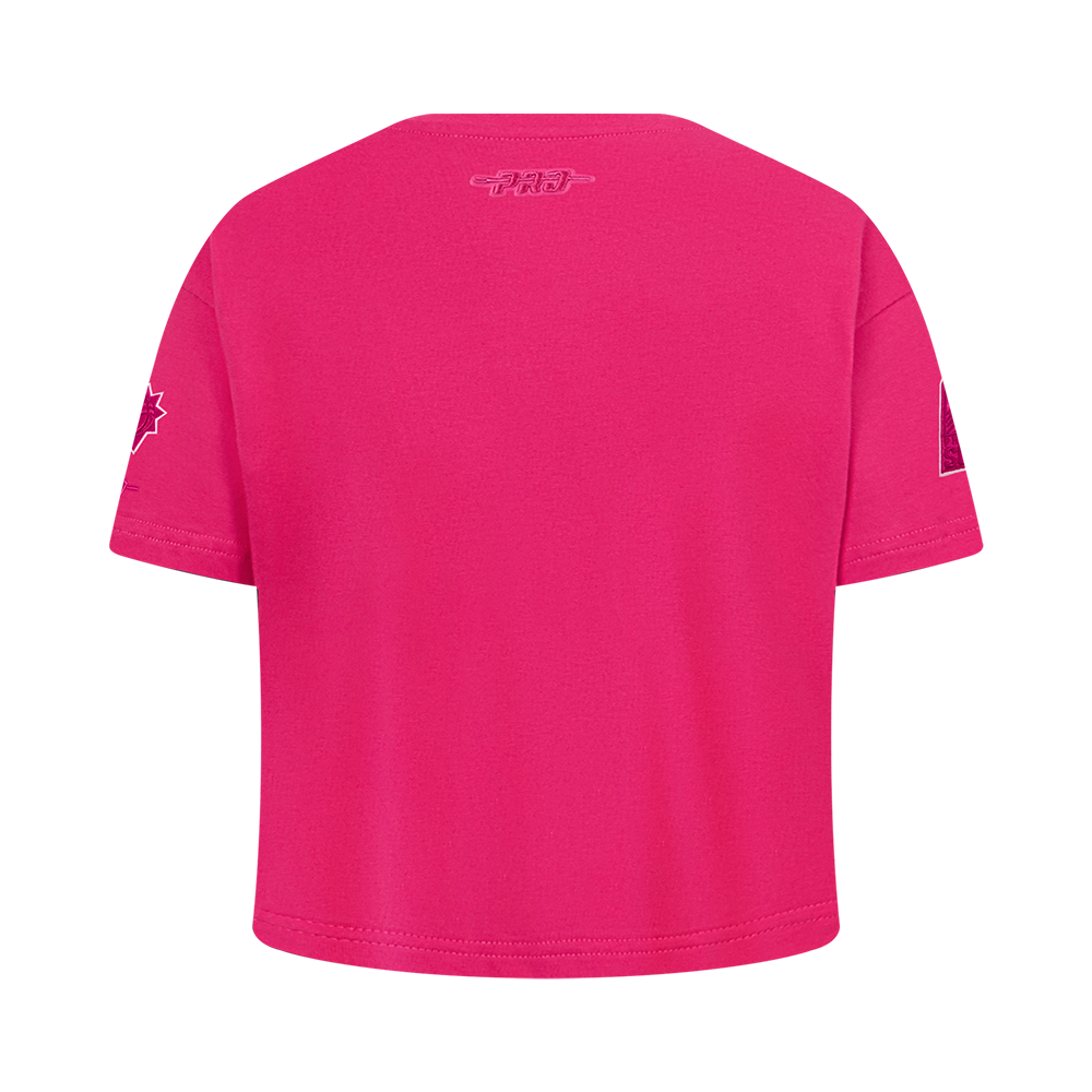 NBA PHOENIX SUNS T-SHIRT TRIPLE ROSE À MANCHES COURTES ET À COUPE CARRÉE POUR FILLE JUNIOR (VIOLET BETTERAVE)