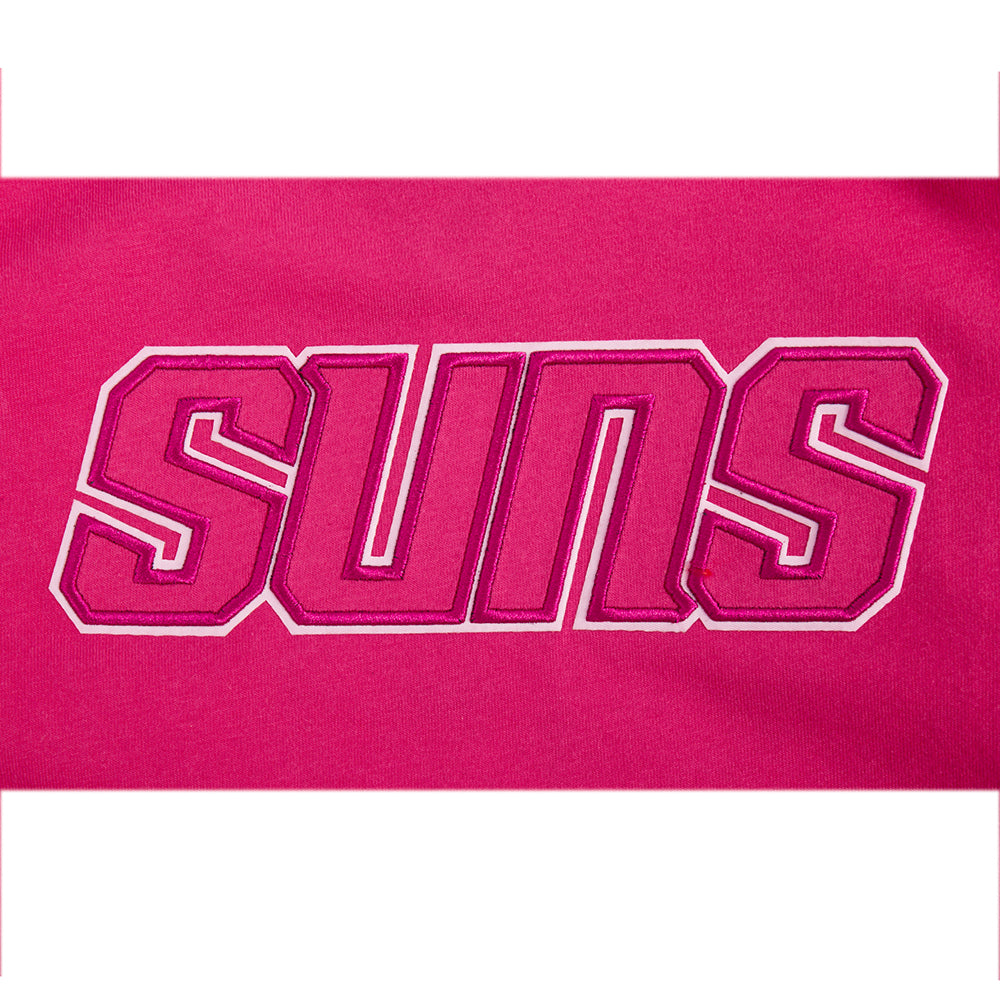 NBA PHOENIX SUNS T-SHIRT TRIPLE ROSE À MANCHES COURTES ET À COUPE CARRÉE POUR FILLE JUNIOR (VIOLET BETTERAVE)
