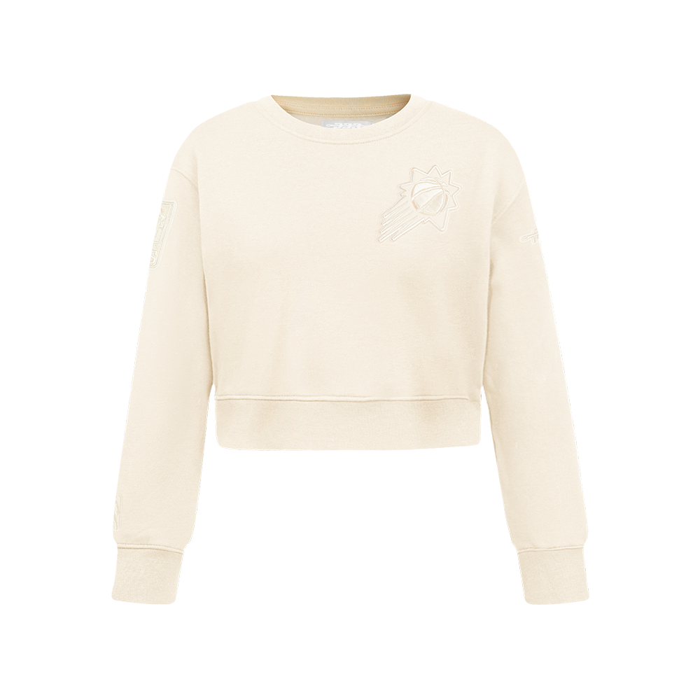 NBA PHOENIX SUNS NEUTRAL BIG GIRL'S FLC CREWNECK (EGGSHELL)