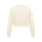 NBA PHOENIX SUNS NEUTRAL BIG GIRL'S FLC CREWNECK (EGGSHELL)