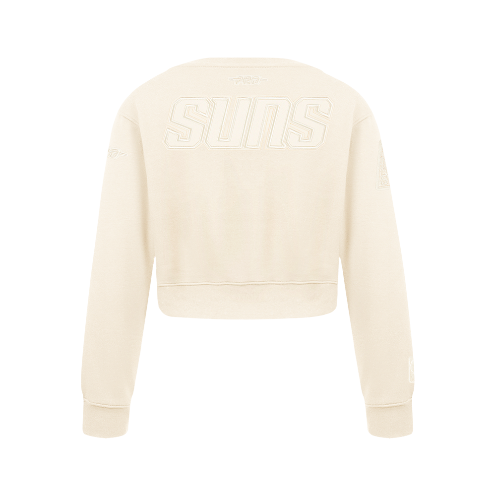 NBA PHOENIX SUNS NEUTRAL BIG GIRL'S FLC CREWNECK (EGGSHELL)