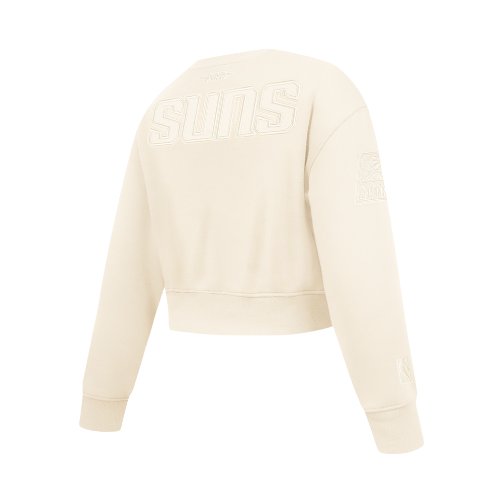 NBA PHOENIX SUNS NEUTRAL BIG GIRL'S FLC CREWNECK (EGGSHELL)