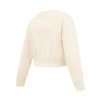 NBA PHOENIX SUNS NEUTRAL BIG GIRL'S FLC CREWNECK (EGGSHELL)