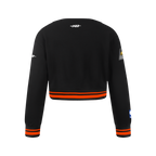 NBA PHOENIX SUNS RETRO CLASSIC BIG GIRL'S RIB FLC CREWNECK (BLACK/ORANGE)