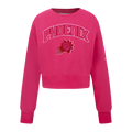NBA PHOENIX SUNS TRIPLE PINK BIG GIRL'S FLC CREWNECK (BEETROOT PURPLE)