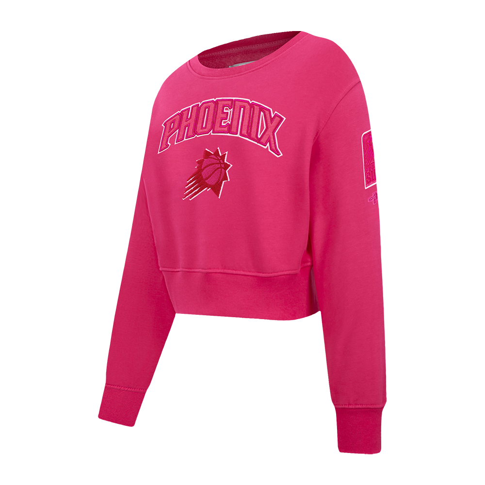 NBA PHOENIX SUNS TRIPLE PINK BIG GIRL'S FLC CREWNECK (BEETROOT PURPLE)