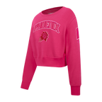 NBA PHOENIX SUNS TRIPLE PINK BIG GIRL'S FLC CREWNECK (BEETROOT PURPLE)