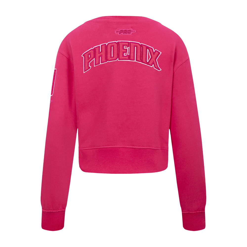 NBA PHOENIX SUNS TRIPLE PINK BIG GIRL'S FLC CREWNECK (BEETROOT PURPLE)