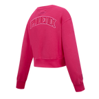 NBA PHOENIX SUNS TRIPLE PINK BIG GIRL'S FLC CREWNECK (BEETROOT PURPLE)
