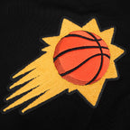 NBA PHOENIX SUNS RETRO CLASSIC CHANDAIL À CAPUCHON COURT CÔTELÉ POUR FEMME (NOIR/ORANGE)
