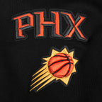 NBA PHOENIX SUNS RETRO CLASSIC CHANDAIL À CAPUCHON COURT CÔTELÉ POUR FEMME (NOIR/ORANGE)
