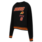 NBA PHOENIX SUNS RETRO CLASSIC CHANDAIL À COL ROND CÔTELÉ POUR FEMME (NOIR/ORANGE)