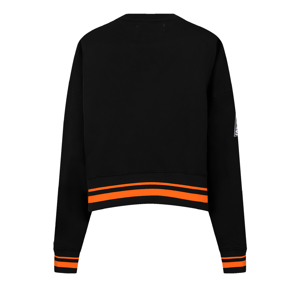NBA PHOENIX SUNS RETRO CLASSIC CHANDAIL À COL ROND CÔTELÉ POUR FEMME (NOIR/ORANGE)
