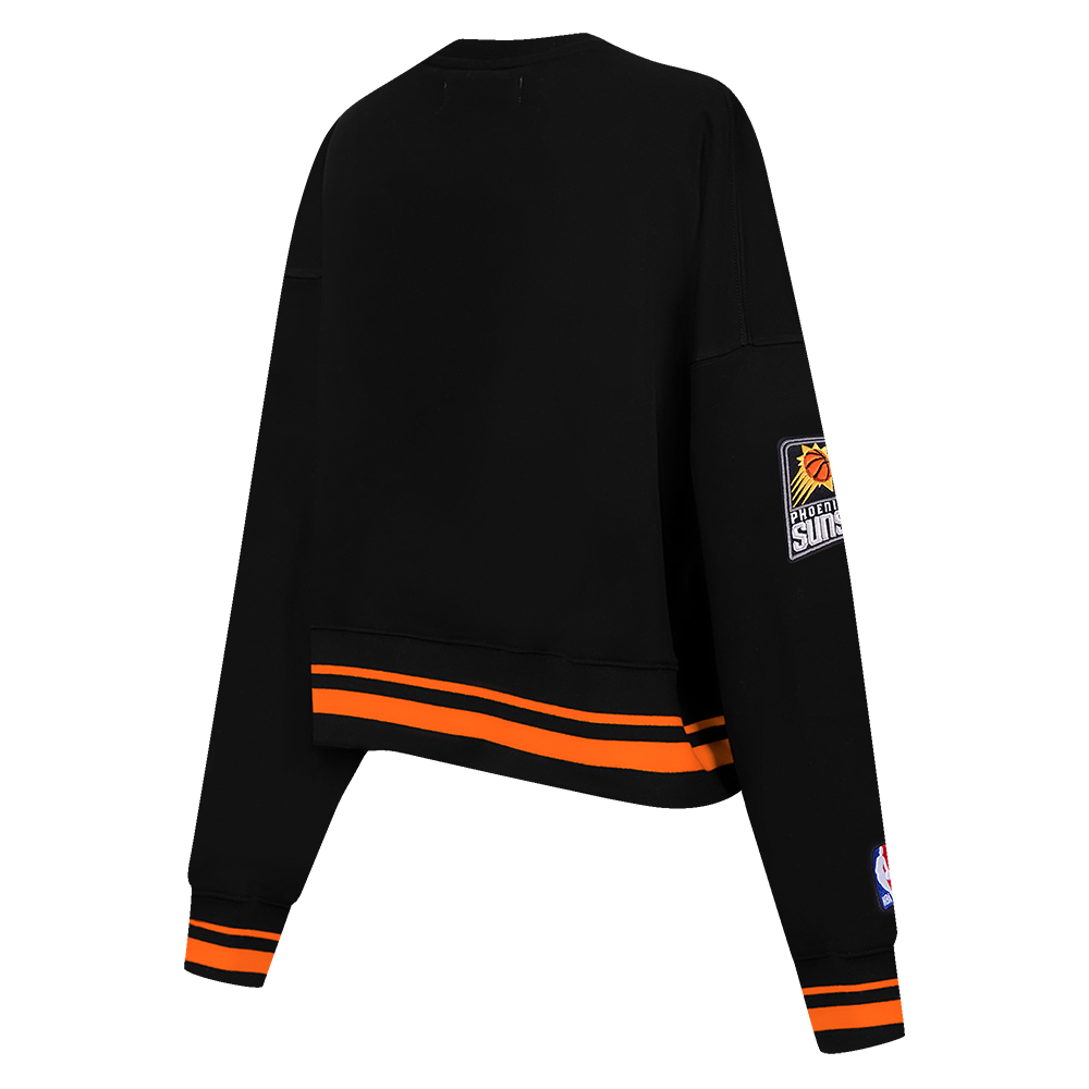 NBA PHOENIX SUNS RETRO CLASSIC CHANDAIL À COL ROND CÔTELÉ POUR FEMME (NOIR/ORANGE)