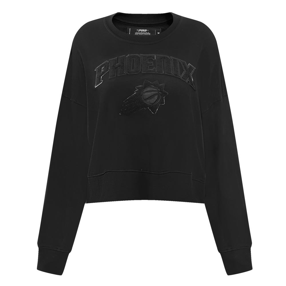 NBA PHOENIX SUNS TRIPLE BLACK WOMEN'S CREWNECK (TRIPLE BLACK)