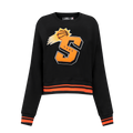 NBA PHOENIX SUNS MASHUP WOMEN'S RIB CREWNECK (BLACK/ORANGE)