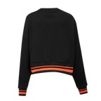 NBA PHOENIX SUNS MASHUP WOMEN'S RIB CREWNECK (BLACK/ORANGE)