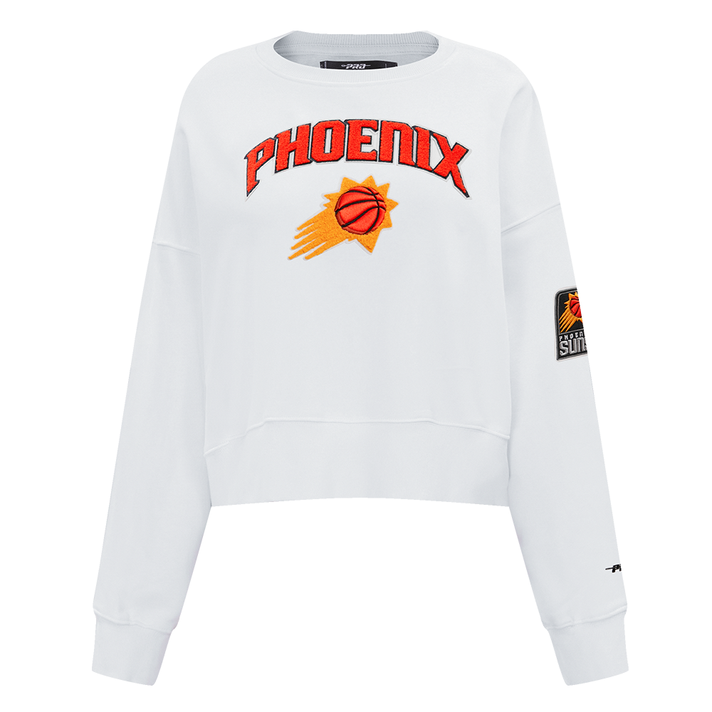 NBA PHOENIX SUNS CLASSIC WOMEN'S CREWNECK (WHITE)