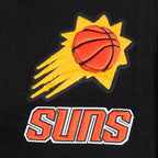 NBA PHOENIX SUNS RETRO CLASSIC WOMEN'S RIB WOOL VARSITY JACKET (BLACK/ORANGE)