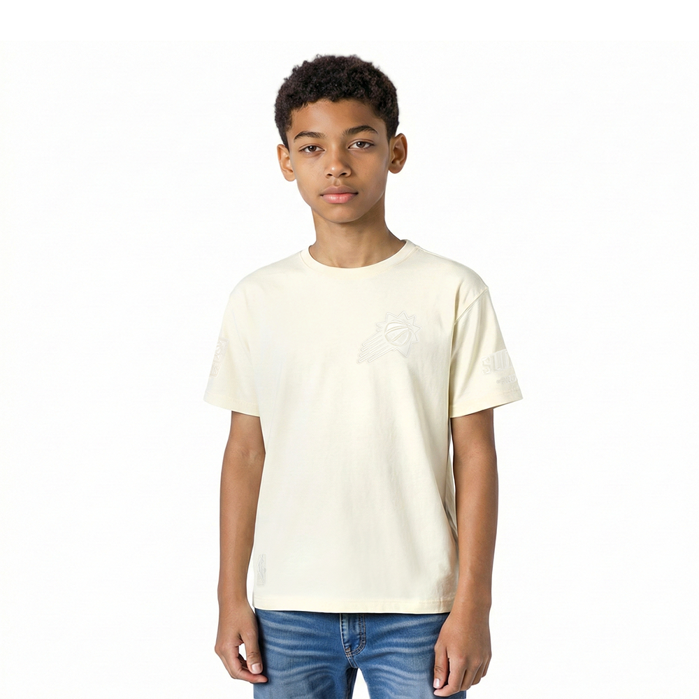NBA PHOENIX SUNS NEUTRAL LITTLE BOY'S SHORT SLEEVE TEE (EGGSHELL)