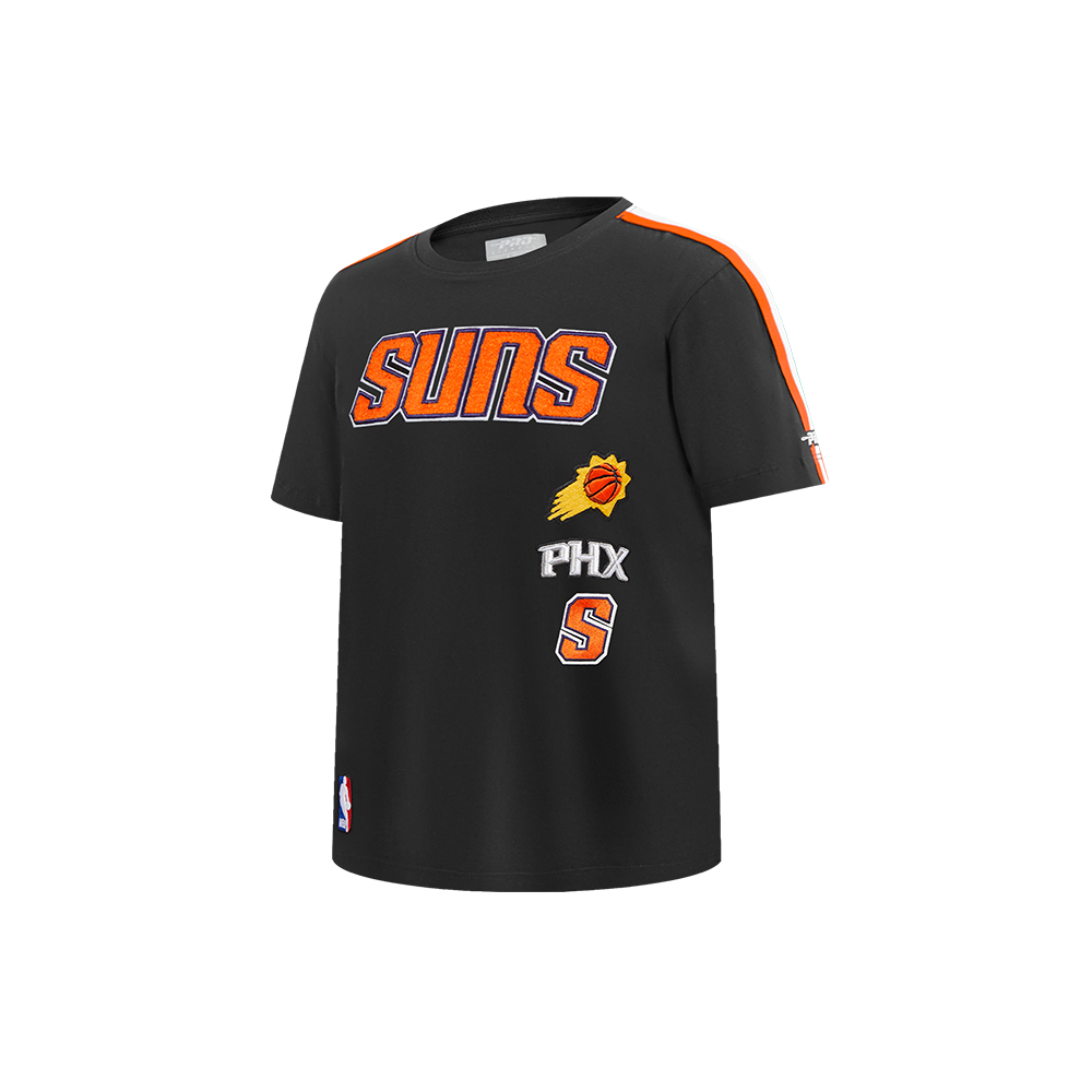 NBA PHOENIX SUNS RETRO CLASSIC LITTLE BOYS SHORT SLEEVE TAPING TEE (BLACK/ORANGE)