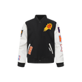 NBA PHOENIX SUNS CLASSIC LITTLE BOY'S WOOL VARSITY JACKET (BLACK/WHITE)