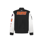 NBA PHOENIX SUNS CLASSIC LITTLE BOY'S WOOL VARSITY JACKET (BLACK/WHITE)