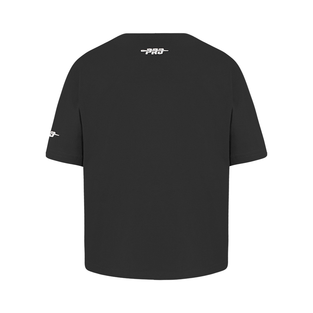 NBA PHOENIX SUNS RETRO CLASSIC LITTLE GIRL'S SHORT SLEEVE BOXY TEE (BLACK)