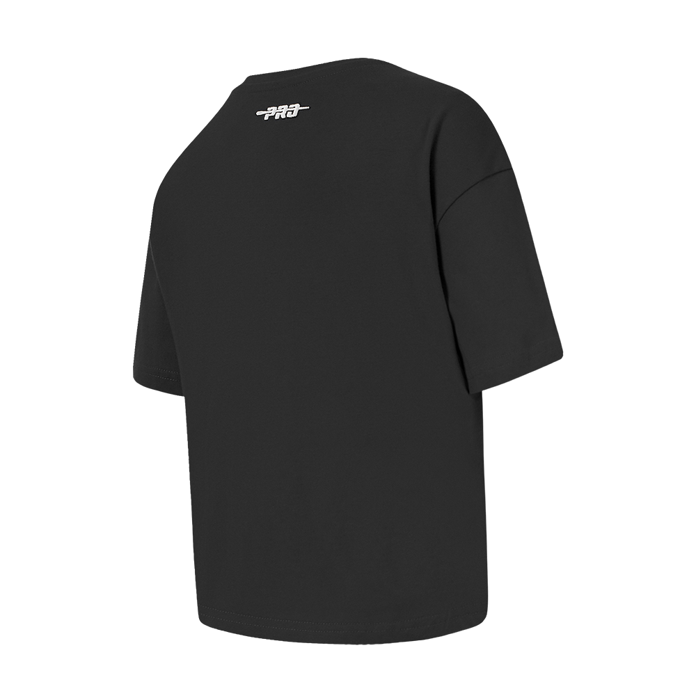 NBA PHOENIX SUNS RETRO CLASSIC LITTLE GIRL'S SHORT SLEEVE BOXY TEE (BLACK)