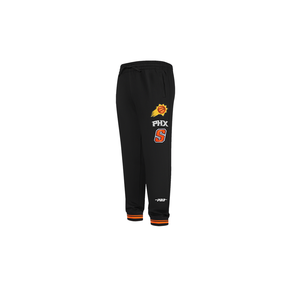 NBA PHOENIX SUNS RETRO CLASSIC PANTALON OUATÉ CÔTELÉ POUR GARÇON BAMBIN (NOIR/ORANGE)